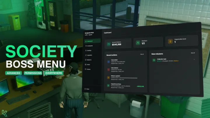 Society Boss Menu